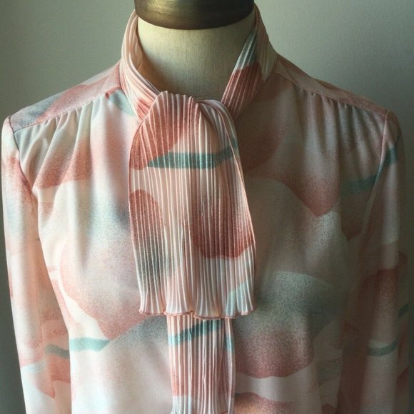 VTG QUEEN CASUAL 70s Multi Color Pastel - Picture 5 of 7